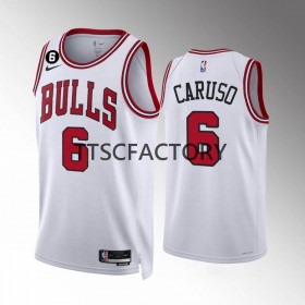 Herren NBA Chicago Bulls Trikot Alex Caruso 6 Nike 2022-23 Association Edition Weiß Swingman